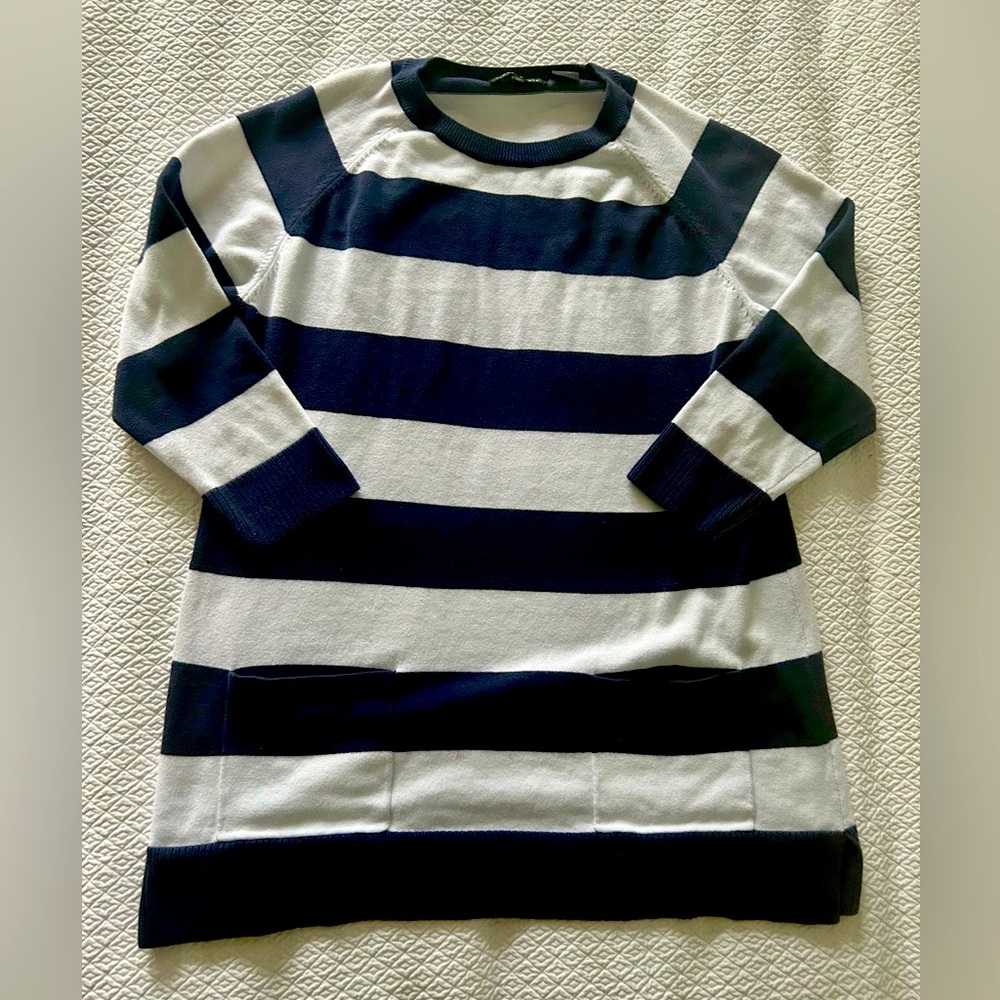 Jeanne Pierre Striped Sweater Sz Medium